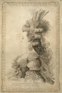 Muotokuva Marie Antoinettesta 1755-1793, Itävallan arkkiherttuatar ja kuningatar..., 1787. tekijältä Jean Joseph Bernard