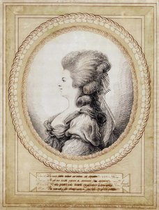 Itävallan Marie Antoinetten muotokuva. tekijältä Jean Joseph Bernard