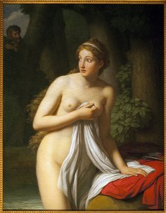 Yllätysnymfi. Jean Joseph Taillassonin (1745-1809) maalaus Öljy kankaalle. 1700-luvun ranskalaista taidetta. Toulousen taidemuseo.