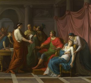 Vergilius lukee Augustukselle ja Octavialle Eneidistä. 1787