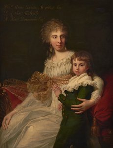 Muotokuva kunnia. Rouva Henry Drummond poikansa Henryn kanssa (öljy kankaalle) tekijältä Jean Laurent Mosnier