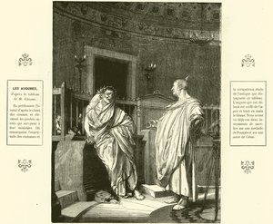Kaksi Auguria, antiikin Rooman pappeja (kaiverrus)