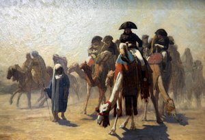 "Kenraali Bonaparte sotilasesikuntansa kanssa Egyptissä", 1863 tekijältä Jean Leon Gerome