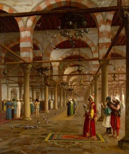 Rukous moskeijassa, 1871. tekijältä Jean Leon Gerome