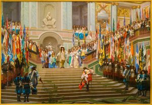 Louis 2 de Bourbon Conden vastaanotto sanoi kuningas Louis 14 a Versailles