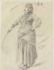 Saber Dance (kynä paperille) tekijältä Jean Leon Gerome