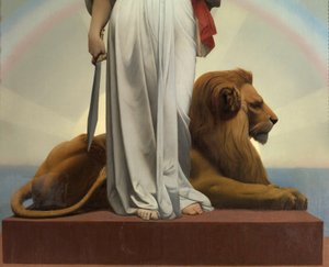 Gerome Jean Leonin tasavalta (1824 - 1904) (allegoria - 1848); Lilasin kaupungintalo tekijältä Jean Leon Gerome