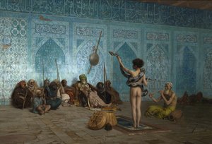 The Snake Charmer, noin 1879 tekijältä Jean Leon Gerome