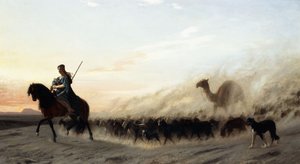 Syyrian paimen, 1865 tekijältä Jean Leon Gerome