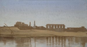 Näkymä Niilille Luxorissa, 1857 tekijältä Jean Leon Gerome