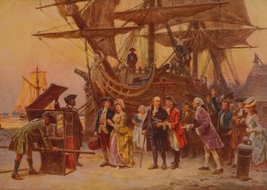 Franklinin paluu Philadelphiaan, noin 1930 tekijältä Jean Leon Gerome Ferris
