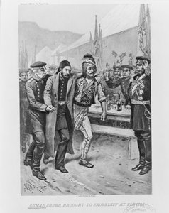 Osman Pasha tuotiin Skobeleville Plevnaan, n. 1895 tekijältä Jean Leon Gerome Ferris