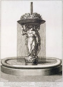 Suunnittelu suihkulähteelle, 1673 tekijältä Jean Lepautre