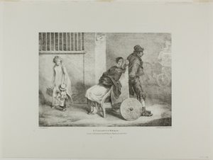 A Paraleytic Woman, levy 9 eri aiheista, jotka on piirretty elämästä ja kivestä (The English Suite). tekijältä Jean Louis André Théodore Géricault