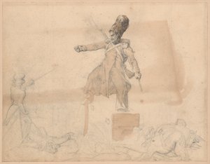 Tykistön korsu tekijältä Jean Louis André Théodore Géricault