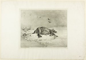 Kuollut hevonen tekijältä Jean Louis André Théodore Géricault