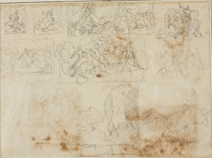 Yksitoista sävellysluonnosta tekijältä Jean Louis André Théodore Géricault