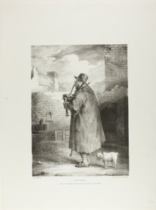 The Piper, levy 1 teoksesta Various Subjects Drawn from Life and on Stone (The English Suite). tekijältä Jean Louis André Théodore Géricault