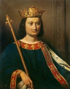 Muotokuva Philip IV Belistä (1268 - 1314), Ranskan kuningas. Jean-Louis Bezardin (1799-1881) maalaus.