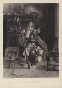 Van de Velden veljekset (kaiverrus) tekijältä Jean Louis Ernest (after) Meissonier