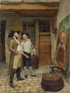 Huonekalut ja erilaiset esineet 1100- ja 1300-luvuilta tekijältä Jean Louis Ernest Meissonier