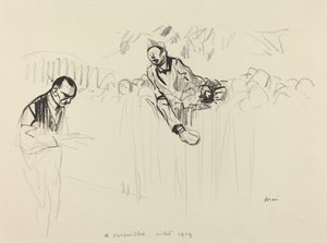 Versaillesissa heinäkuussa 1919, luultavasti 1919. tekijältä Jean Louis Forain