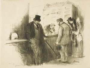 ulosottomiehen luona tekijältä Jean Louis Forain