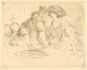 Pelipöydässä (toinen levy) tekijältä Jean Louis Forain