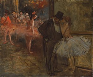 Tanssija ja tilaaja, Ooppera; Tanssija ja tilaaja, Oopperassa, n. 1905 tekijältä Jean Louis Forain
