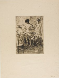 Tanssijat pukuhuoneessaan tekijältä Jean Louis Forain
