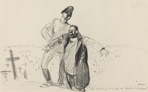 Lyhyesti sanottuna se on vain ihmismateriaalia., c. 19141919. tekijältä Jean Louis Forain