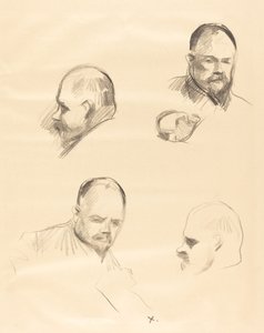 Neljä luonnosta Ambroise Vollardista tekijältä Jean Louis Forain
