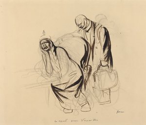 Lähtö Versaillesiin, n. 1919. tekijältä Jean Louis Forain