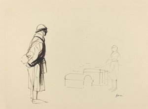 Poilu ja sairaanhoitaja tekijältä Jean Louis Forain