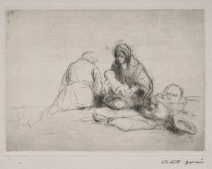 Lepää lennolla Egyptiin tekijältä Jean Louis Forain