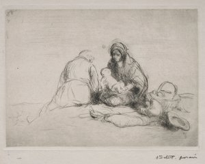 Lepää lennossa Egyptiin. tekijältä Jean Louis Forain