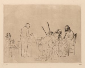 Illallinen Emmauksessa. tekijältä Jean Louis Forain