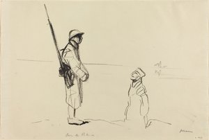 Reinillä, n. 19141919. tekijältä Jean Louis Forain