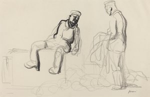 Taloudellinen vetäytyminen, c. 19141919. tekijältä Jean Louis Forain
