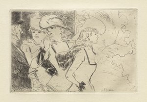 Folies-Bergère, n. 1880-86. tekijältä Jean Louis Forain