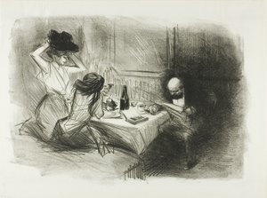 Yksityinen ruokasali, viides lautanen tekijältä Jean Louis Forain