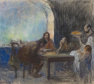 Illallinen Emmauksessa tekijältä Jean Louis Forain