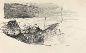 Kaksi sotilasta haudassa tekijältä Jean Louis Forain