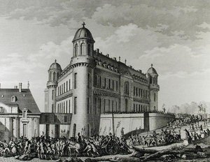Chantillysta Pariisiin viety tykit 9. elokuuta 1789 tekijältä Jean Louis Prieur