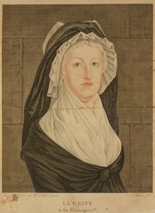 Marie Antoinette Conciergeriessa vankina, 1793 tekijältä Jean Louis Prieur