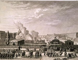 Julistus isänmaan vaarasta, 22. heinäkuuta 1792, kaivertaja Pierre Gabriel Berthault (1737-1831). tekijältä Jean Louis Prieur