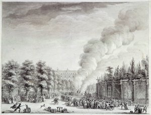Ranskan vallankumous: "" Paavin malli palaa Palais-Royalissa, 6. huhtikuuta