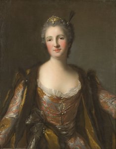Elisabeth Catherine de Besenval, markiisi de Broglie, sulttaani - Marquise de Broglie (1718-1777), s. Freiin von Besenval von Brunstatt, Sultanana, kirjoittanut Nattier, Jean-Marc (1685-1766). Öljy kankaalle. 1742 Mitat: 81x63 cm. Tukholman kansallismuseo tekijältä Jean Marc Nattier