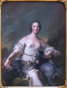 Saksa: Die Marquise de Baglion als Flora Marquioness of Baglion as Flora tekijältä Jean Marc Nattier