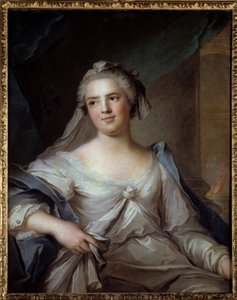 Ludvig XV:n tyttären rouva Henriette (1727-1752) muotokuva Jean Marcin (Jean-Marc) Nattierin (1685-1766) vestaalimaalauksessa tekijältä Jean Marc Nattier